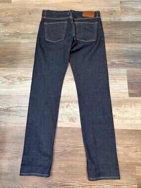 HIROSHI KATO men’s PEN SLIM jeans dark indigo raw denim finish size 31x32 EUC
